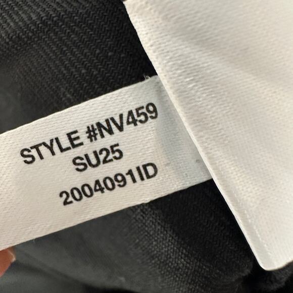 Madewell Squareneck Romper Jet Black Minimalist Linen Blend Classic US 6 NWT - Picture 12 of 15